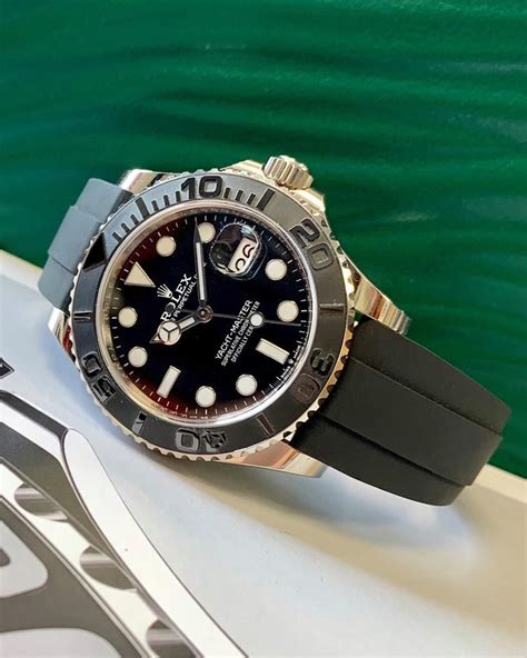 Rolex yachtmaster white gold bracelet